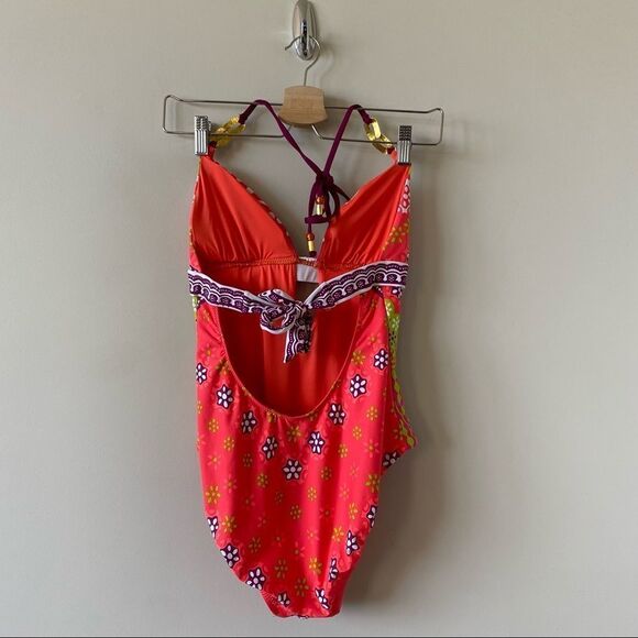 TRINA Turk - Seychelles Halter Tropical One Piece - Picture 3 of 16